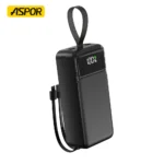 ASPOR A319 50000mAh 22.5W High-Speed Power Bank with Built-in Cable - Image 2