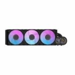 DarkFlash DH360D RGB Liquid CPU Cooler with Temperature and CPU Usage LED Display - Black
