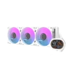DarkFlash DH360D RGB Liquid CPU Cooler with Temperature and CPU Usage LED Display - Black - Image 4