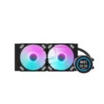 DarkFlash DN240D Nebula 240mm AIO Black with LCD Display Liquid Cooler - Black
