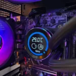 DarkFlash DN240D Nebula 240mm AIO Black with LCD Display Liquid Cooler - Black - Image 3