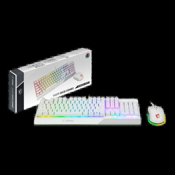 MSI Vigor GK30 RGB Gaming Keyboard Mouse Combo White