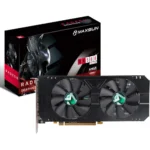 MAXSUN RX 580 8GB 2048SP Overseas Edition M.2 Gaming Graphics Card, GDDR5, Dual Fan, 256 bit, 1340 MHz, DirectX 12, 1x DVI, 1x HDMI 2.0b, 3x DisplayPort 1.4a, PCIe 3.0 Interface, Windows 10 Ready