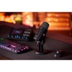 MSI Immerse GV60 Streaming Microphone, Plug & Play, 24bit/96kHz, 4D Pickup, For Singing, Podcasts, Interviews, Meetings, Gaming, Zero-latency, Built-in 3.5mm, 3m USB Cable, Dedicated Dials with Mic Mute Button - Image 2