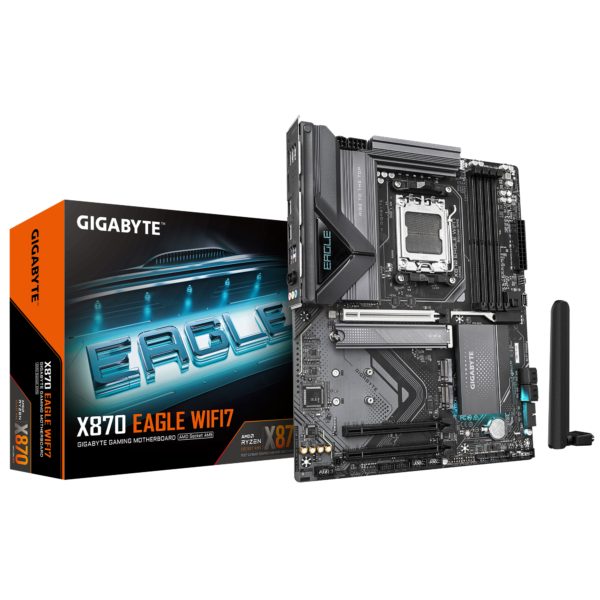 GigaByte X870 EAGLE WIFI-7 DDR5 AMD Ryzen 9/8/7000 Series Gaming Motherboard