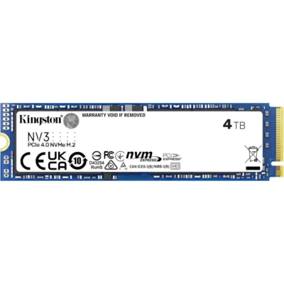 Kingston NV3 4TB M.2 2280 NVMe SSD: PCIe 4.0 Gen 4x4