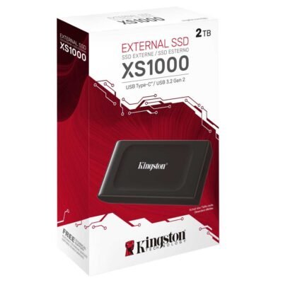 Kingston XS1000 2TB External Solid State Drive SSD | USB-A 3.2 Gen 2