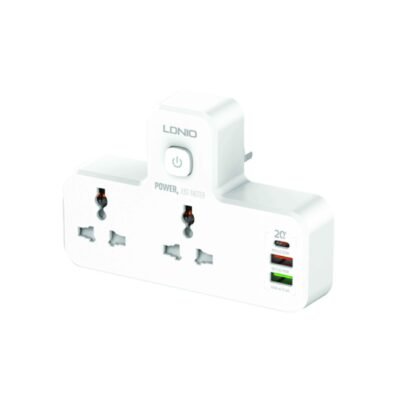 LDNIO SC2311 EU 2 AC Outlets Portable Extension Power Socket