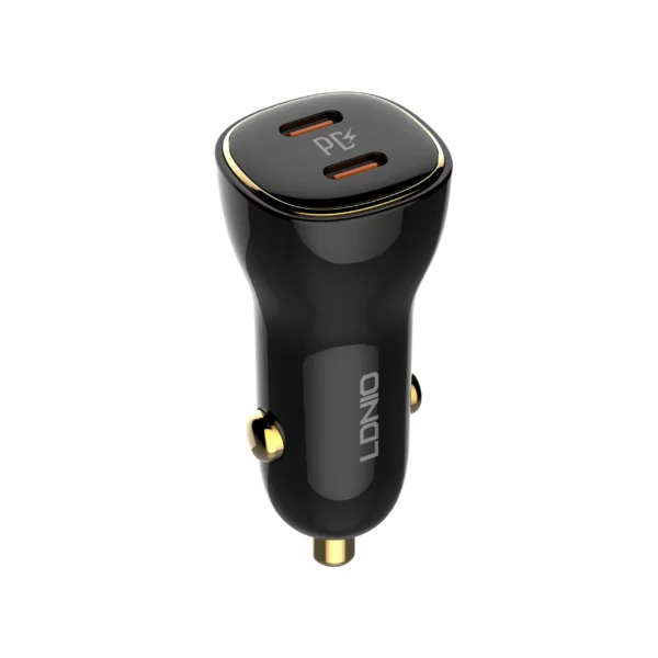 Ldnio C104 60W Dual Type C Ports Super Fast Car charger