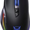 PC255A Wireless & Wired RGB Gaming Mouse - Optical Sensor 10.000 DPI - Polling Rate 1000Hz - 8 Programmable Buttons - Rechargeable battery