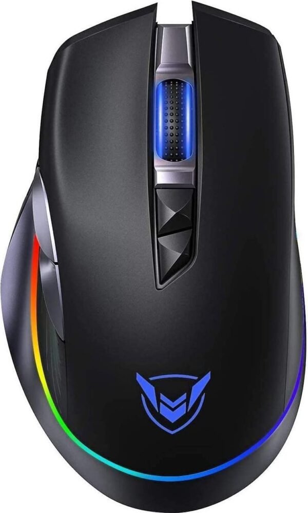 PC255A Wireless & Wired RGB Gaming Mouse - Optical Sensor 10.000 DPI - Polling Rate 1000Hz - 8 Programmable Buttons - Rechargeable battery