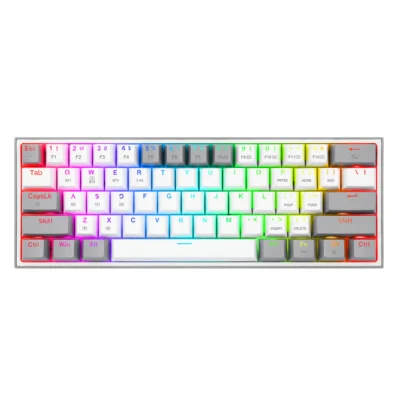 Redragon K616 Fizz RGB Pro 60% 3-Mode Wired, 2.4Ghz Wireless, Bluetooth Mechanical Gaming Keyboard