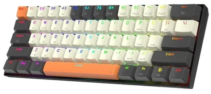 Redragon K644 CARAXES PRO WIRELESS 60% RGB Gaming Keyboard WIRED