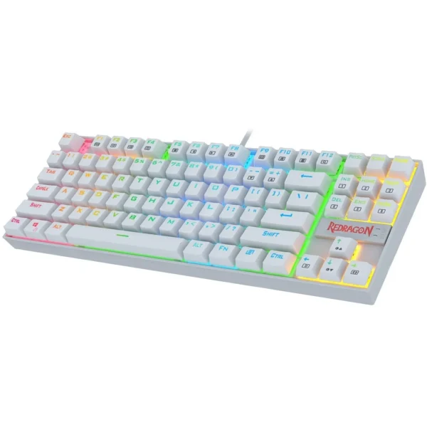 Redragon KUMARA K552W-RGB Mechanical Gaming Keyboard - Red Switches - White