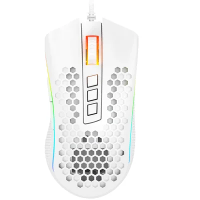 Redragon Storm Elite M988-RGB Honeycomb Gaming Mouse - White