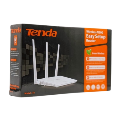 Tenda F3 300Mbps Wireless Router - White