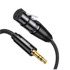 UGREEN 20244 3.5MM Three-Pole Male To XLR Female 2M Audio Cable