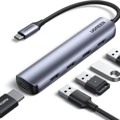 UGREEN 5 in 1 USB-C TO 4*USB 3.0+ HDMI Adaptor