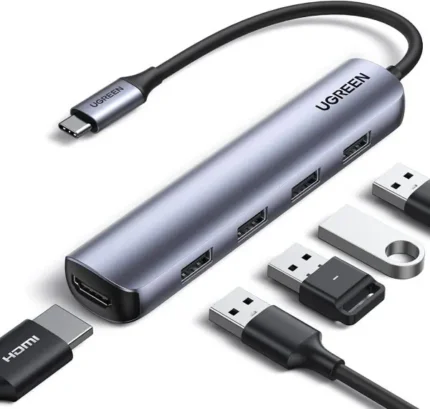 UGREEN 5 in 1 USB-C TO 4*USB 3.0+ HDMI Adaptor