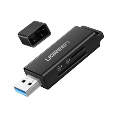 UGREEN USB 3.0 to TF + SD Dual Card Reader - Black