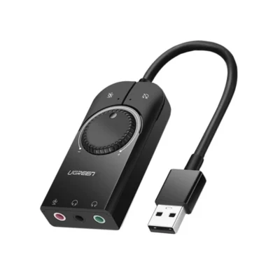 UGREEN USB External Stereo Sound Adapter 15cm - Black