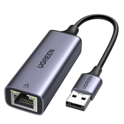 UGREEN USB to RJ45 Ethernet Adapter Aluminum Case - Space Gray