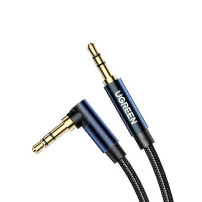 Ugreen 3.5mm Male to 3.5mm Male Cable Gold Plated Metal Case with Braid 1.5M (Blue)