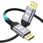 mytysun 8K DisplayPort Cable 1.4, 2M 8K Displayport to Displayport Cable Support HBR3 32.4Gbps High Refresh Rate 8K@60Hz,