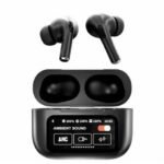 A9 Pro Earbuds With ANC BLUETOOTH 5.4-BLACK/WHITE