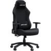 Anda Seat Luna Large Fabric Gaming Chair for Adults with Folding Recliner Seat - Black