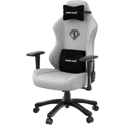 Anda Seat Phantom 3 Fabric Gaming Seats with Headrest - Ash Gray