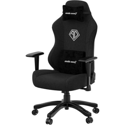 Anda Seat Phantom 3 Fabric Gaming Seats with Headrest - Carbon Black