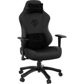 Anda Seat Phantom 3 Leather Gaming Seats with Headrest - Stormy Black