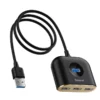Baseus CAHUB-AY01 Square Round 4 in 1 USB HUB Adapter USB to USB 3.0 + 3USB 2.0