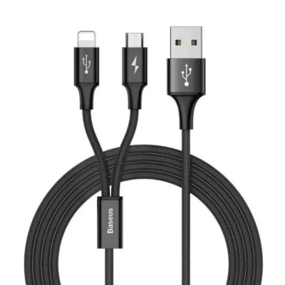 Baseus CAML-SU01 Rapid Series 2-in-1 USB to iPhone+Micro Cable