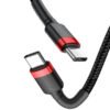Baseus CATKLF-G91 USB-C - USB-C PD QC cable 60W 3A 480Mb/s 1m - Black and Red