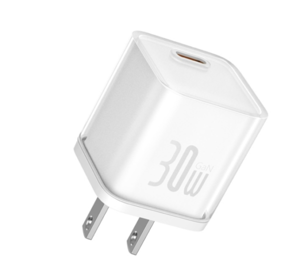 Baseus P10162501213-00 GaN5S Fast Charger 1C 20W US - Moon White