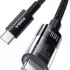 Baseus P10373000111-01 Gem Series Type C to C 100W 2m Fast Charging Cable Cluster - Black