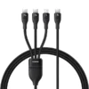 Baseus P10377502111-00 Flash Series 3 One-for-three Fast Charging Cable Type-C To C++C+L 100W