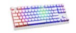 MODECOM VOLCANO LANPARTY RGB PUDDING EDITION WHITE GAMING KEYBOARD-OUTEMU BROWN/OUTEMU BLUE SWITCH - Image 2