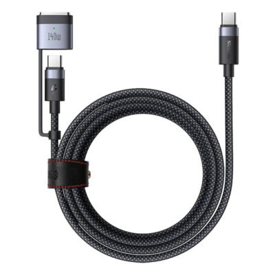 Mcdodo CA-0140 2-in-1 2m USB-C to USB-C + Magsafe 3 - Black