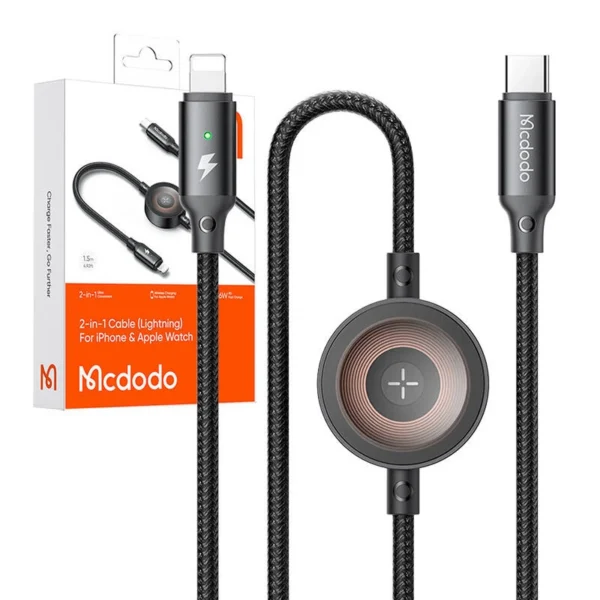 Mcdodo CA-5680 2-in-1 USB-C to Lightning cable + Apple Watch charger 36W 1.5m