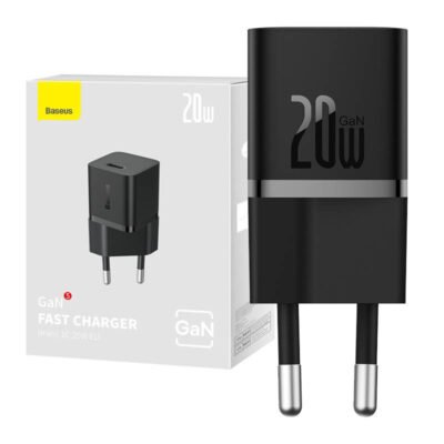 OS-Baseus CCGN050101 GaN5 Fast Charger mini 1C 20W EU - Black