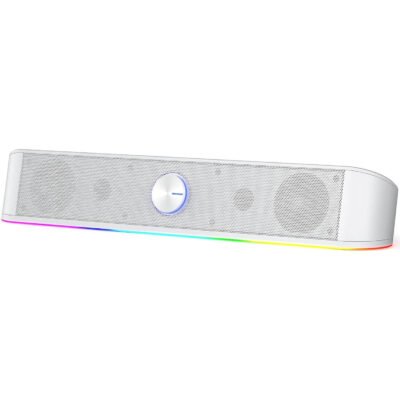 Redragon GS560 ADIEMUS RGB Gaming Sound Bar Speaker - White