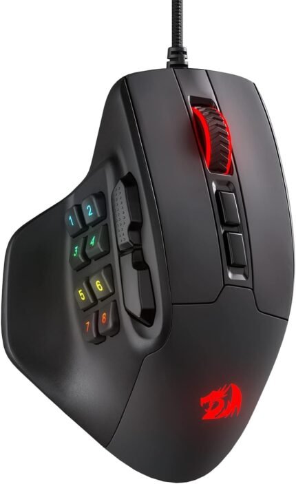 Redragon M811 Aatrox Wired Gaming Mouse with 15 Programmable Buttons RGB