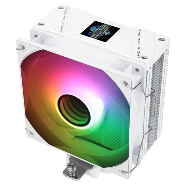 Thermalright Assassin Spirit 120 Vision LCD ARGB CPU Air Cooler – White