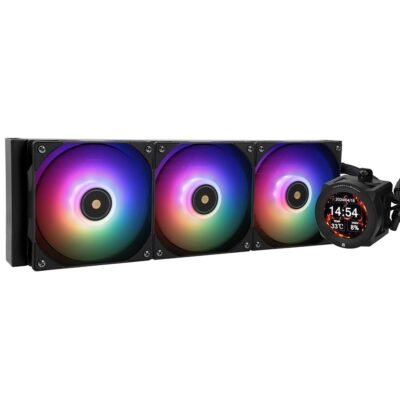 Thermalright Core Vision 360 ARGB 360mm AIO Liquid CPU Cooler IPS LCD Screen - Black