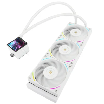 Thermalright Frozen Vision 360 ARGB 360mm AIO Liquid CPU Cooler IPS LCD Screen – White