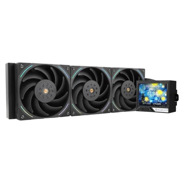 Thermalright Mjolnir Vision 360 ARGB 360mm AIO Liquid CPU Cooler IPS LCD Screen – Black