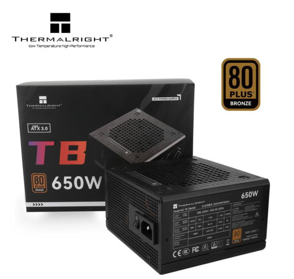 Thermalright TB-650S 650W 80 Plus Bronze Power Supply